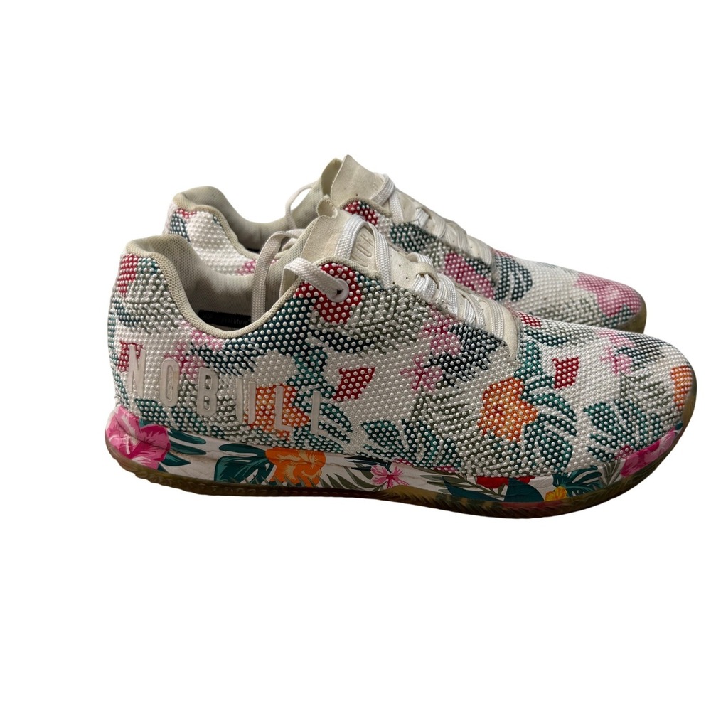 NOBULL Floral Court SuperFabric Trainers Tropical Mens Sneakers Size 11.5